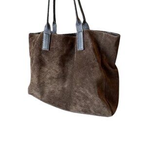 Stunning J. McLaughlin Genuine Leather Suede Tote Bag Shoulder Purse